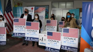 Gobierno de Estados Unidos dona 358,020 dosis de vacunas contra Covid-19