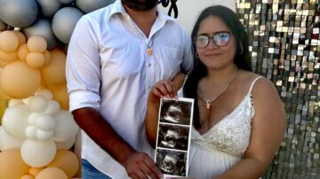Los esposos Valladares-López revelan con alegría el sexo de su bebé