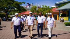 Directores de Migración del Triángulo Norte de CA recorren puerto de cruceros Isla Tropical y el Aeropuerto de Roatán