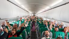 Grupo Promerica lleva a sus clientes a Dallas en el segundo vuelo privado de Experiencias Promerica para vivir la Copa Mundial de la FIFA 2026™, gracias a Visa