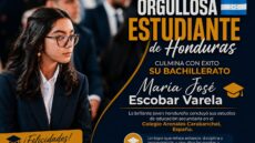María José Escobar, joven hondureña que destaca por su excelencia académica en Madrid, España