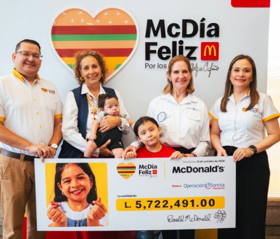 McDonald’s Honduras entrega a Operación Sonrisa Honduras lo recaudado en McDía Feliz 2026